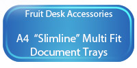 A4 Slimline Document Trays - Fruit Colours
